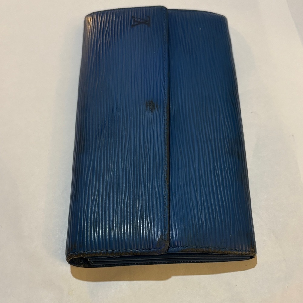 Louis‎ Vuitton Navy Leather wallet